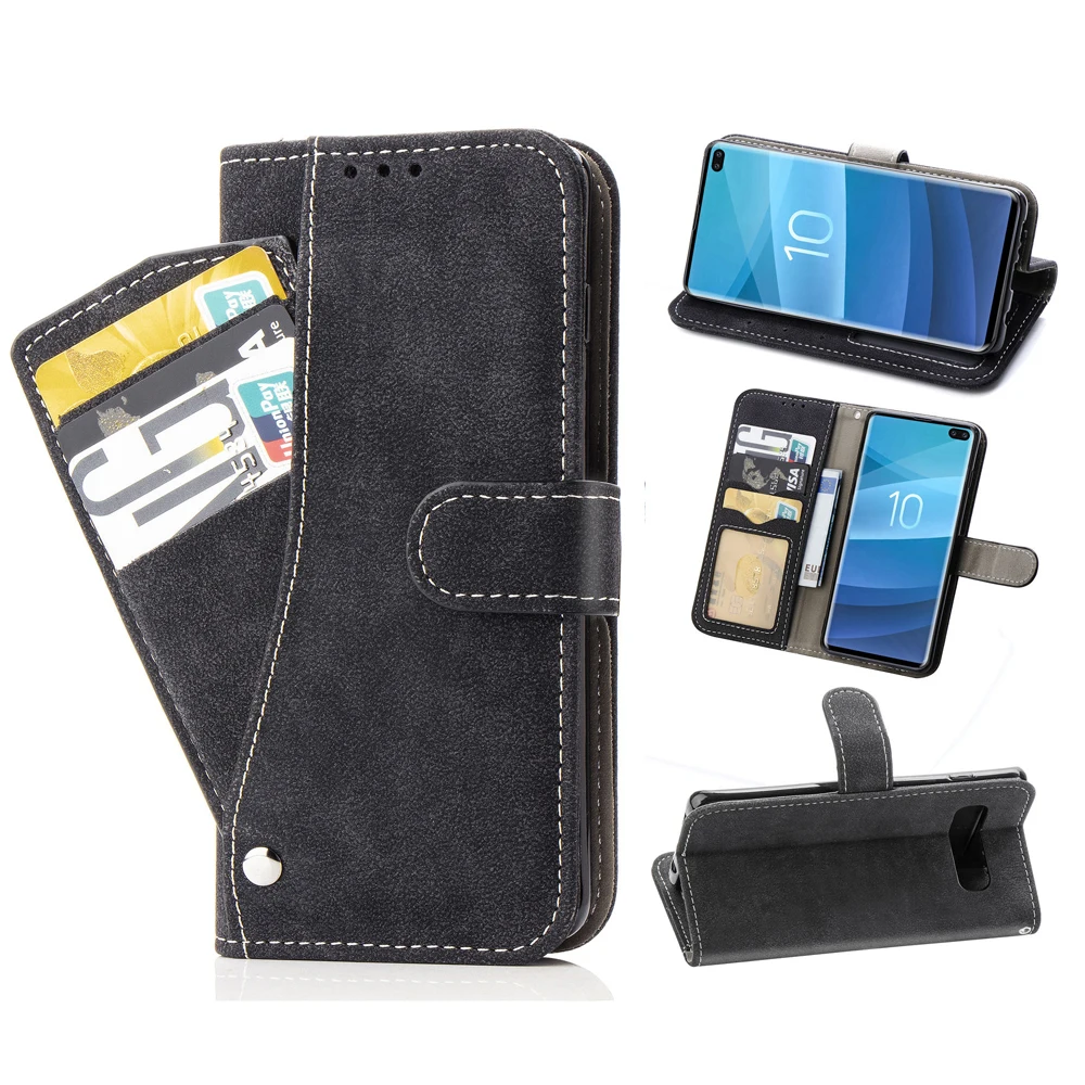 Leather Flip Wallet Case For Samsung Galaxy J4 J6 Plus J8 2018 J7 Pro 2017 J5 2015 J2 Core J1 J3 2016 J 2 3 4 5 6 7 Phone Cover
