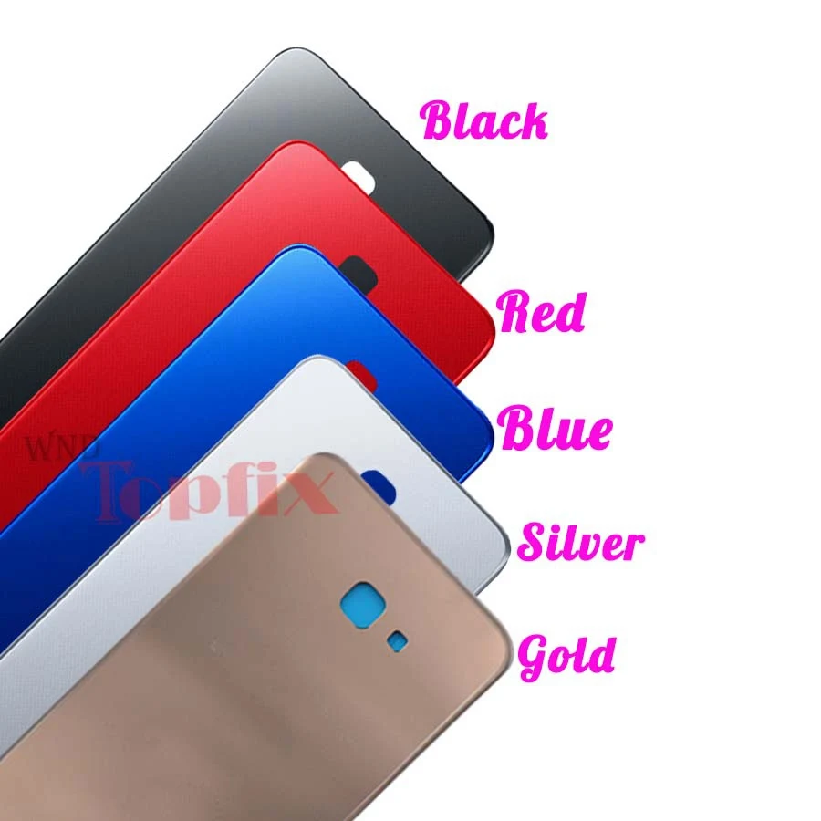 Новый чехол для SAMSUNG Galaxy J4 + задняя крышка батареи j4 plus Задняя стеклянная корпуса 6