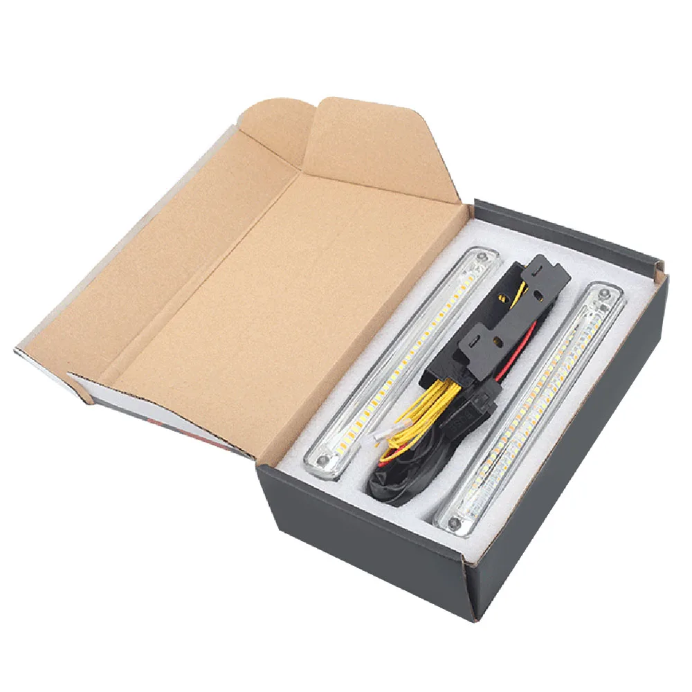 1 пара светодиодный DRL Автомобильные фары дневного света светильник