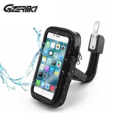 Unversal Motorcycle Phone Holder Bike Rear View Mirror Handlebar Stand Waterpoof Bags For Galaxy S10e S10 S9 S8 4.0-6.5 Phone