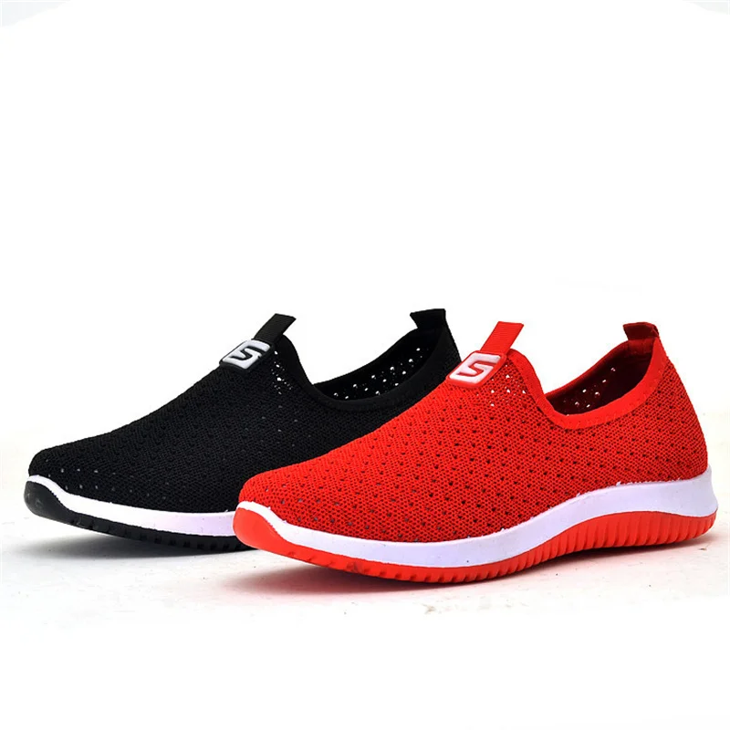 

Ladies vulcanized women's sports women's 2021 breathable mesh women's casual non-slip shallow walking women's flat shoes