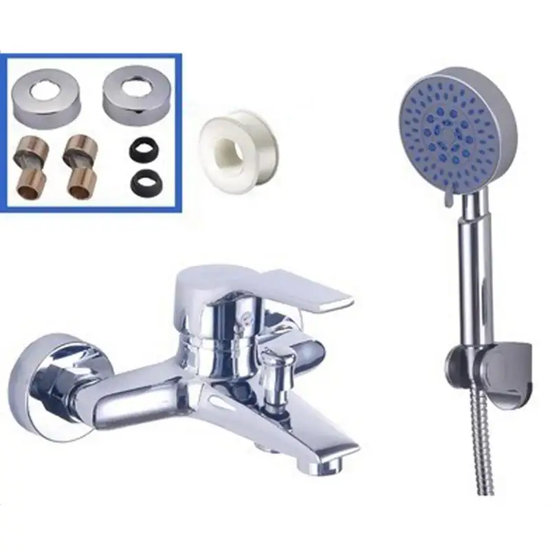 Современный водопад настенный смеситель для ванной комнаты и ручной душ