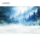 Фон для фотосъемки Laeacco с изображением зимнего снежного леса деревьев сосновой ночи и природных пейзажей, Фотофон для студийной фотосъемки