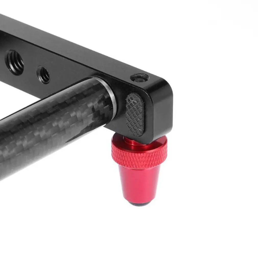 

42cm Carbon Fiber Camera Track Slider Video Stabilizer DSLR Camera Rail Camcorder Filming Photo with 1/4'' screw mount holes