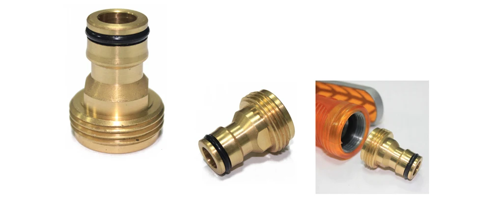 AIVY Soild Brass Thread Nipple Quick Connector Garden Irrigation Connector Faucet Nozzle Adapter Water Gun Washing Machine Joint