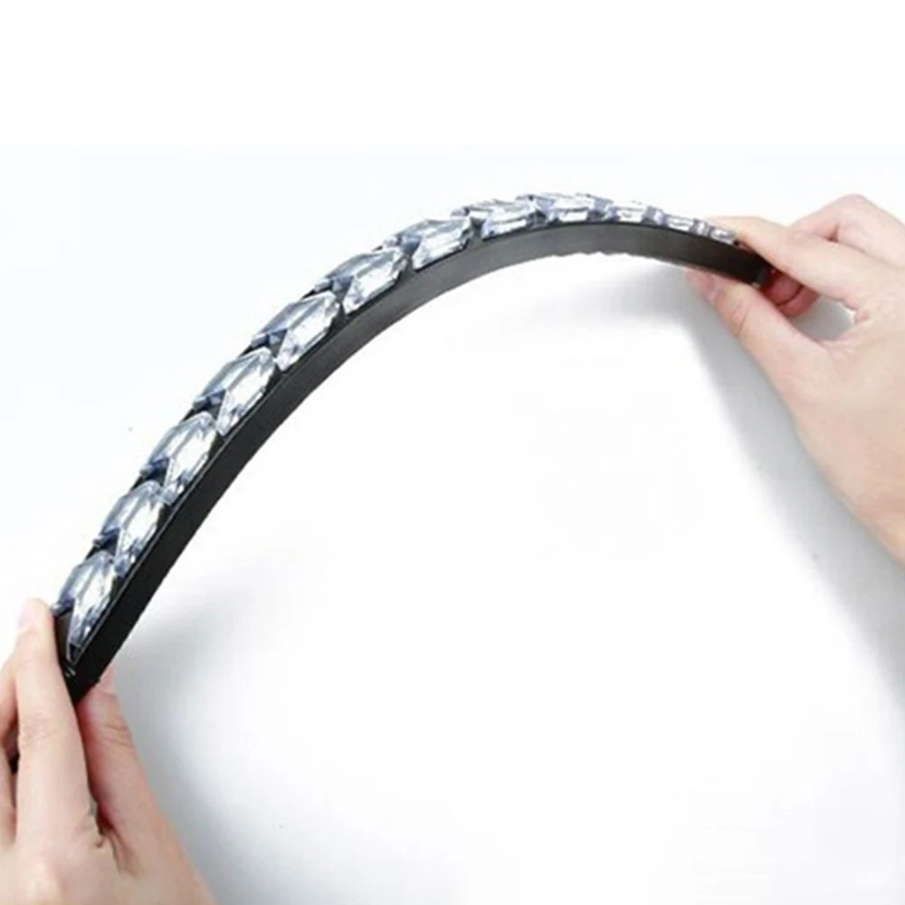 ANMINGPU 1 пара универсальных автомобильных светодиодных дневных ходовых огней DRL с последовательным потоком, желтыми сигнальными лампами для фар.