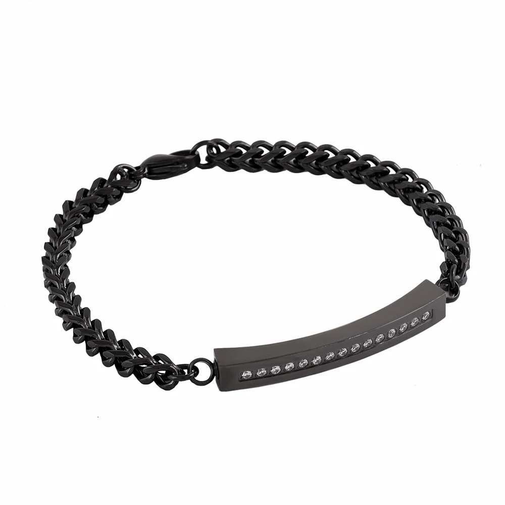 Браслет для пояса из нержавеющей стали 316L с инкрустацией стразами|bracelets for|stainless