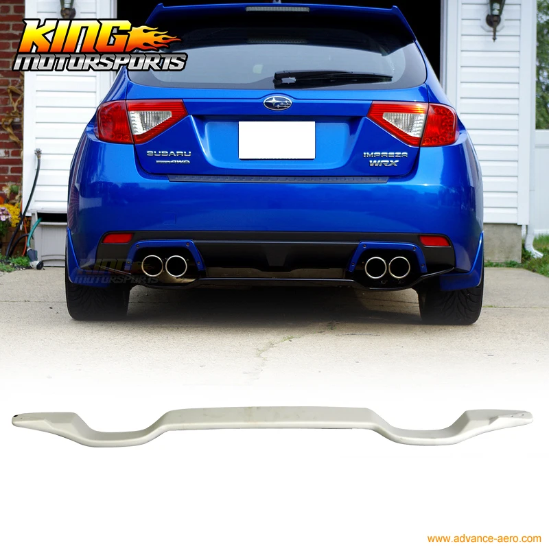 Подходит для 08 14 Subaru Impreza WRX STI 5Dr FRP задний бампер диффузор спойлер|diffuser spoiler|rear bumper