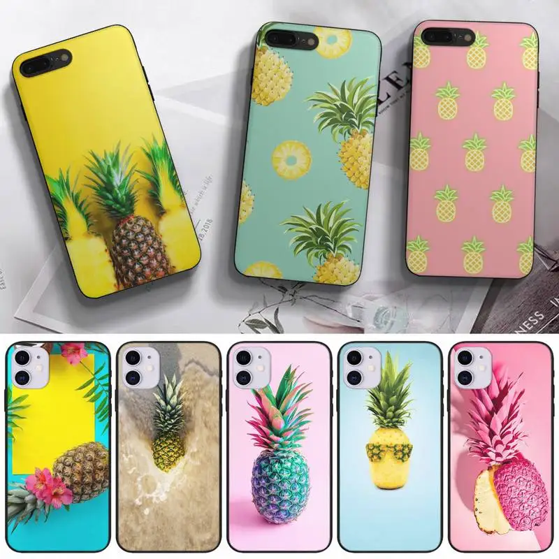 

Yellow Pineapple Pink Fruit Phone Case Fundas Shell Cover For Samsung A51 A52 A71 A72 A80 A91 A20E A32 A31 A21 A11