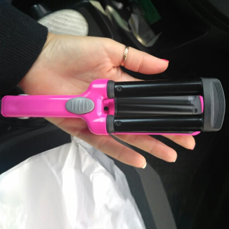 Мини Керамические бигуди железная волнистая палочка 3 Бочки железное железо