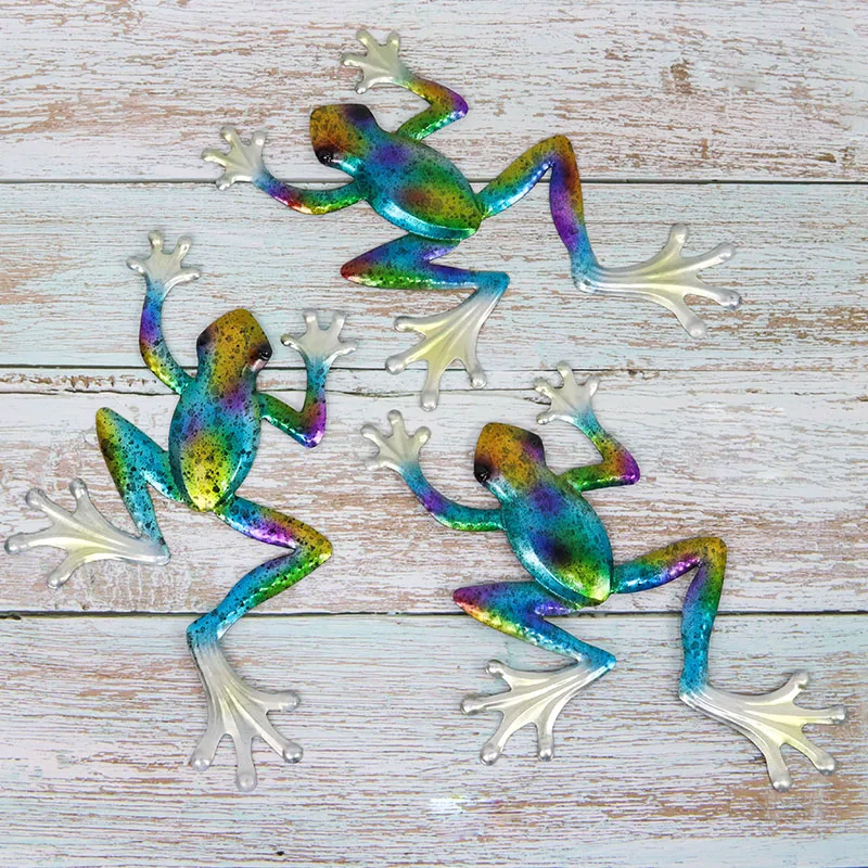 3 шт. настенные украшения в виде лягушки для дома и сада уличные статуи скульптуры