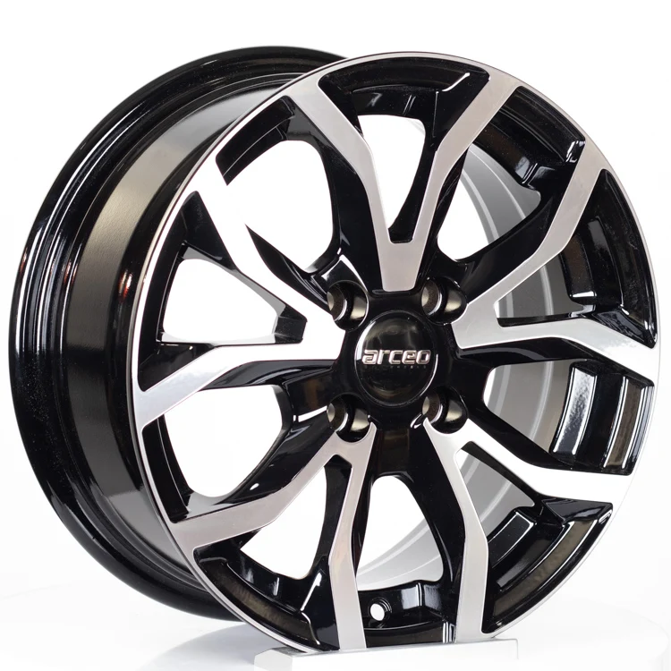 14 &quotEMR колесные диски литые Lupo Getz Corsa Clio Сделано в Европе 6 0*14 4*100 ET35 67 1 Black Diamond ARC 434