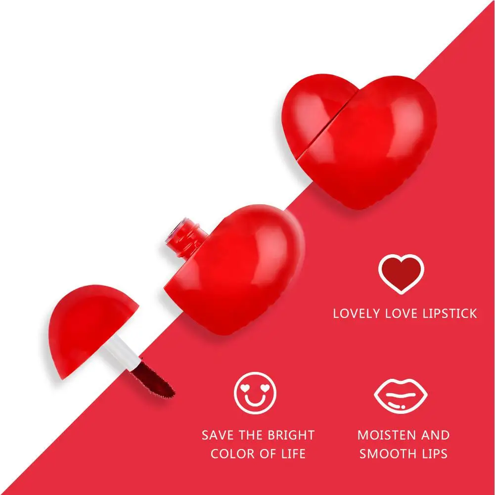 1 шт. жидкая помада в форме сердца с глазурью |