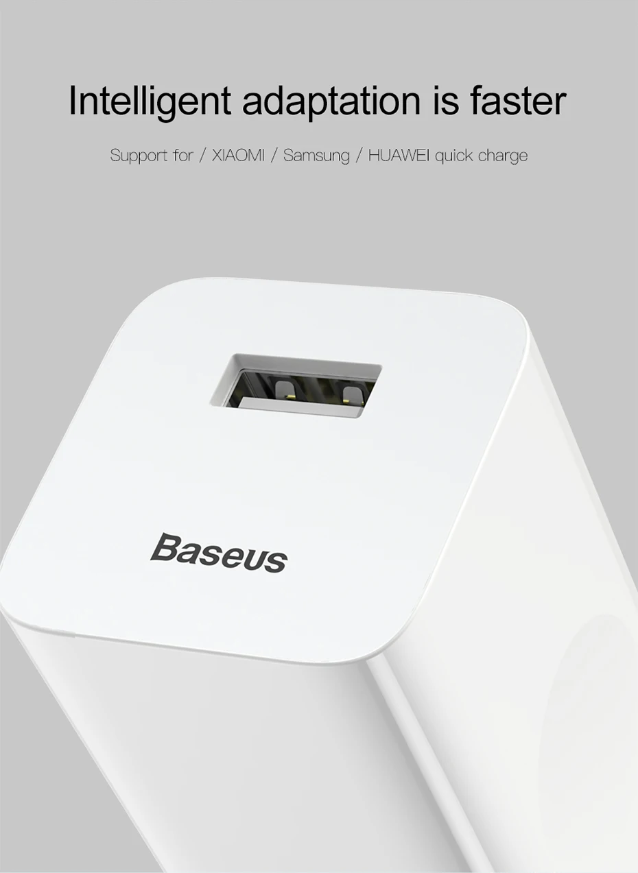 Baseus быстрое зарядное устройство 3,0 USB зарядное устройство Универсальный адаптер питания Мобильный телефон планшет быстрая зарядка для iPhone samsung huawei xiaomi