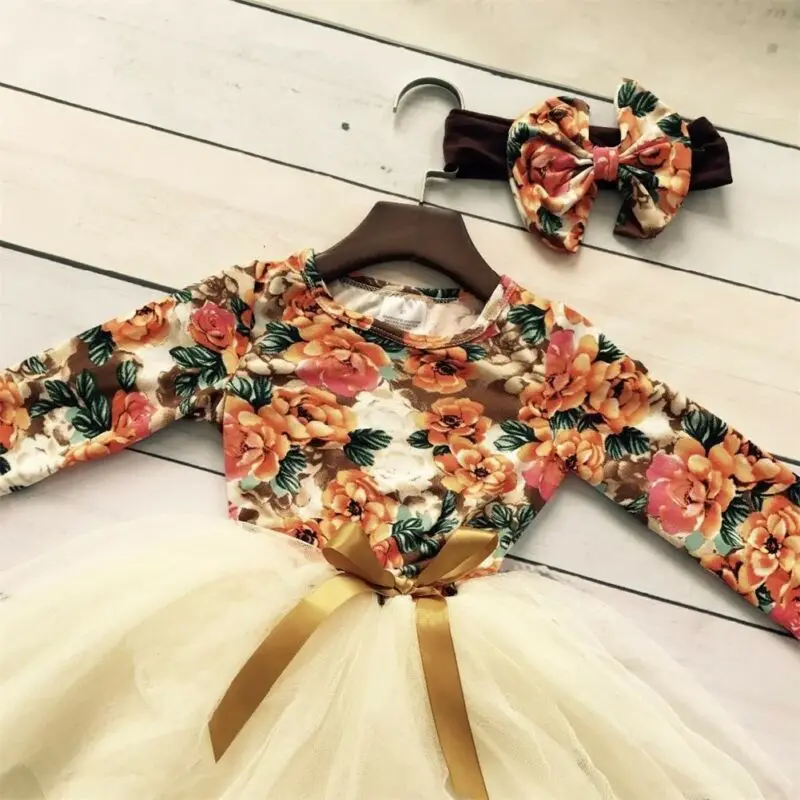 Детское кружевное платье с цветочным принтом в стиле пэчворк | Детская одежда и