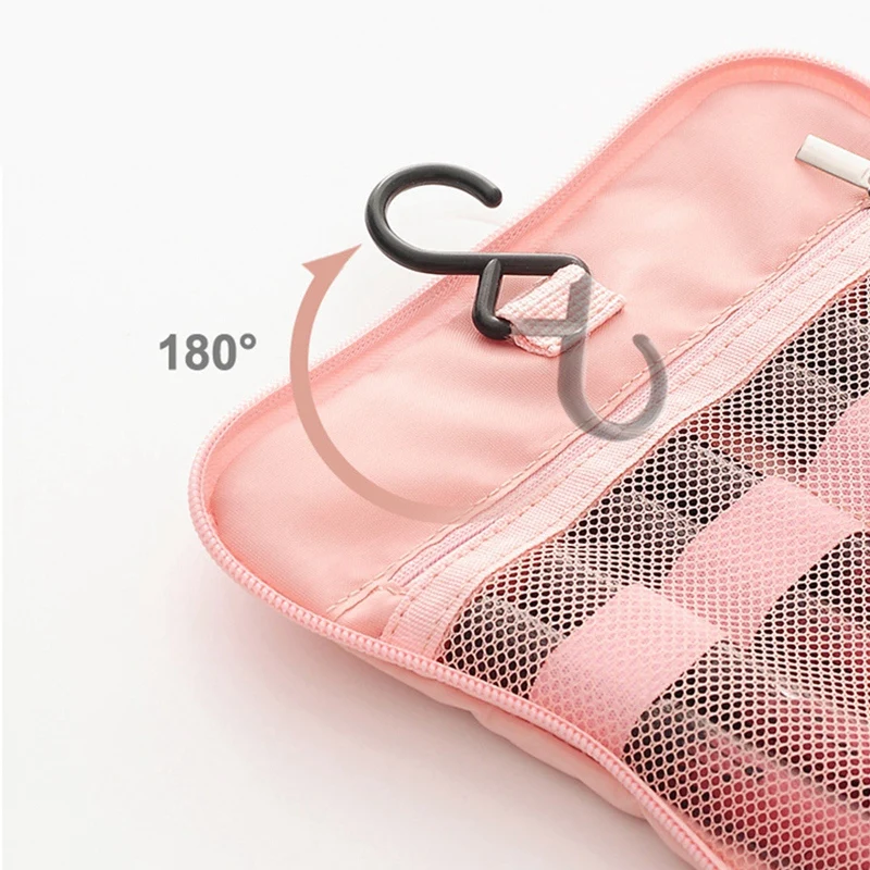 

2 Pcs Hanging Travel Toiletry Bag Cosmetic Make Up Organizer Toiletry Bag for Women and Girls, Green & Blue