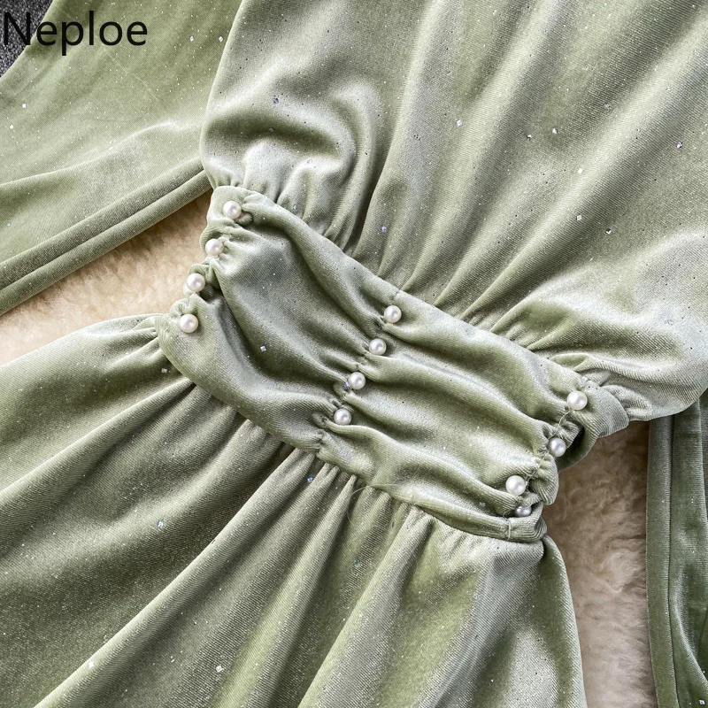 Neploe яркое шелковое платье в стиле ретро с высокой талией трапециевидной формы