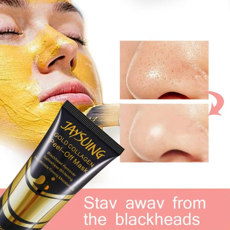 Золотая коллагеновая Отшелушивающая Маска глубокое очищение Отшелушивающий