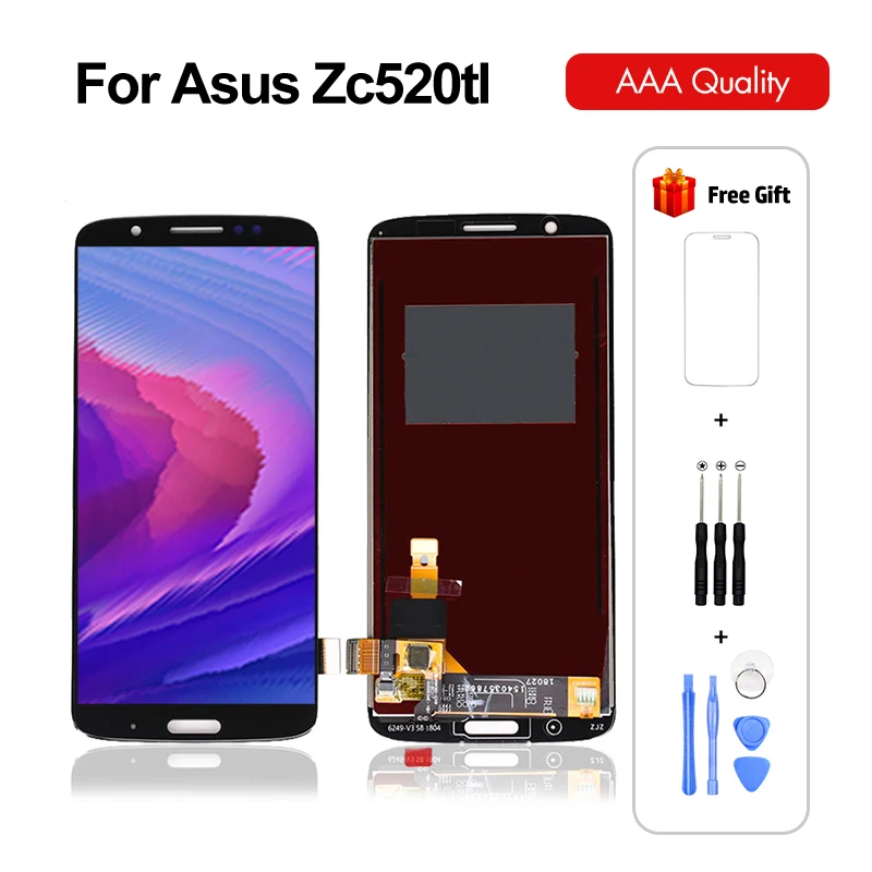 ЖК-дисплей для Asus Zenfone 3 Max ZC520TL сенсорный экран в сборе дигитайзер с рамкой
