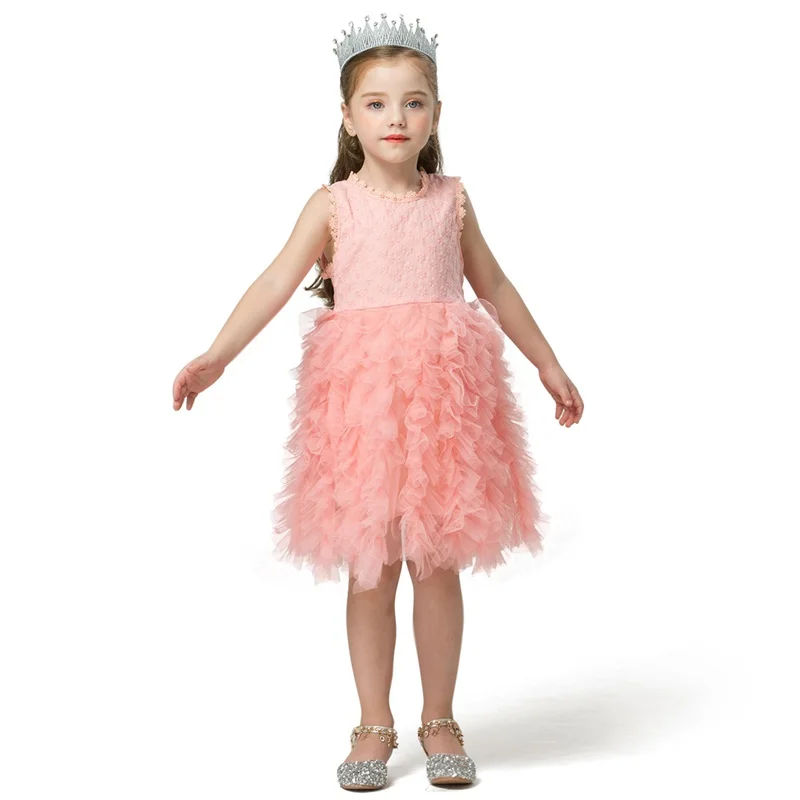 4 цвета летнее платье для девочек на каждый день или выход Одежда без рукавов