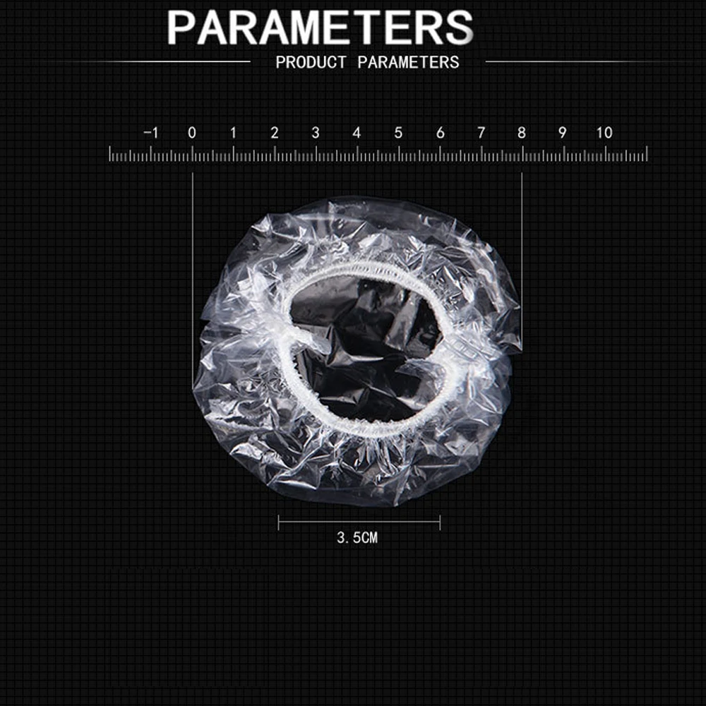 Одноразовые крышки для ушей 100 шт. пластиковые защитные колпачки парикмахерских