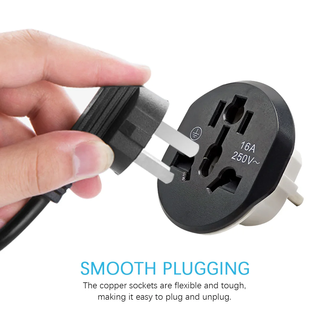 

Travel Adapter AU US UK CN To EU High Quality Universal EU Plug Converter EU Adapter 2 Round Pin Socket Wall Socket AC 16A 250V