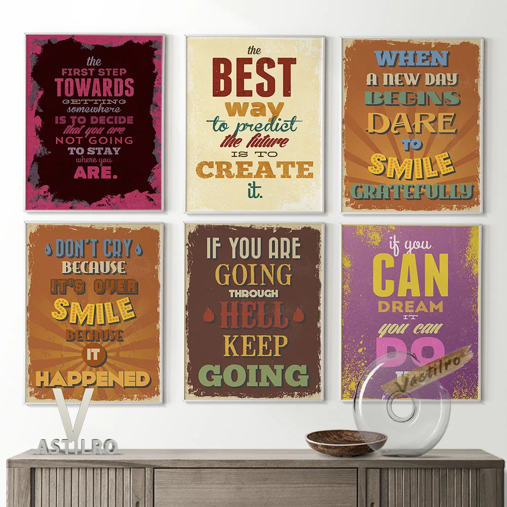 

Positive Energy Quotations Text Typography Poster Encourage Slogan Wall Picture Inspirational Phrases Office Cafe Bar Home Decor