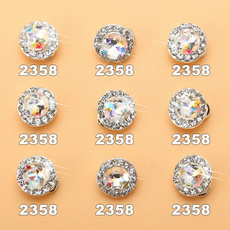 

20pcs High Quality New Nail Transfer Beads Metal Diamond Bride Phototherapy Nails Rotatable Nail Stickers DIY Nail Supplies