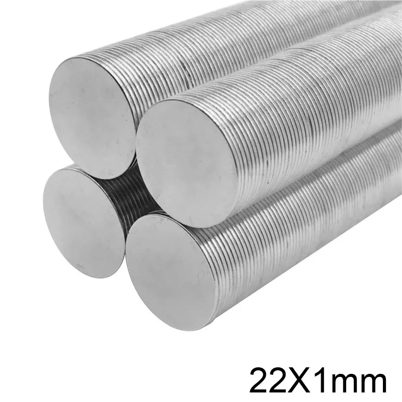 Круглые неодимовые магниты цилиндрический редкоземельный магнит 22 х1 мм для