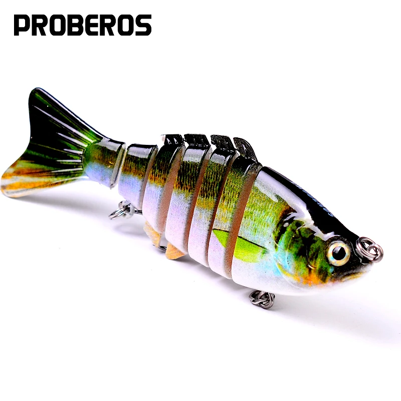 Рыболовная приманка PROBEROS Swimbait 7 секций 10 см/3 94 дюйма 0 43 унций/12 1 г для рыбной ловли