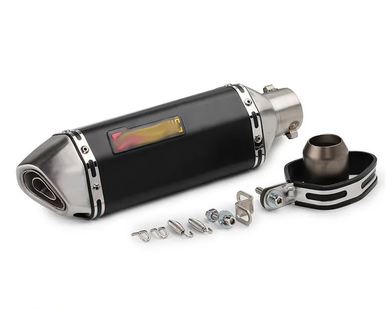 Sticker 36-51 мм Универсальный мотоцикл Akrapovic выхлопная Модифицированная глушитель труба скутер питбайк грязь Мотокросс для Yamaha R1 ER6N CBR250R - Цвет: Sticker
