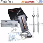 Портативный программируемый Электрический мини-паяльник TS100 OLCD с цифровым дисплеем, быстрый нагрев + 2 наконечника TS