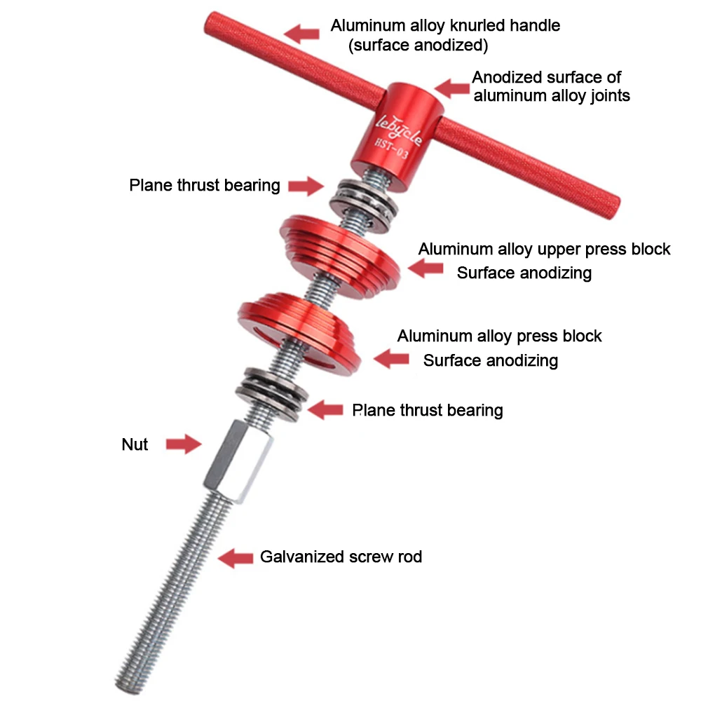 

Bicycle Headset Installation Removal Tools Bike Bottom Bracket Cup Press Tool for MTB Road Bike Bicycle Repair Tools
