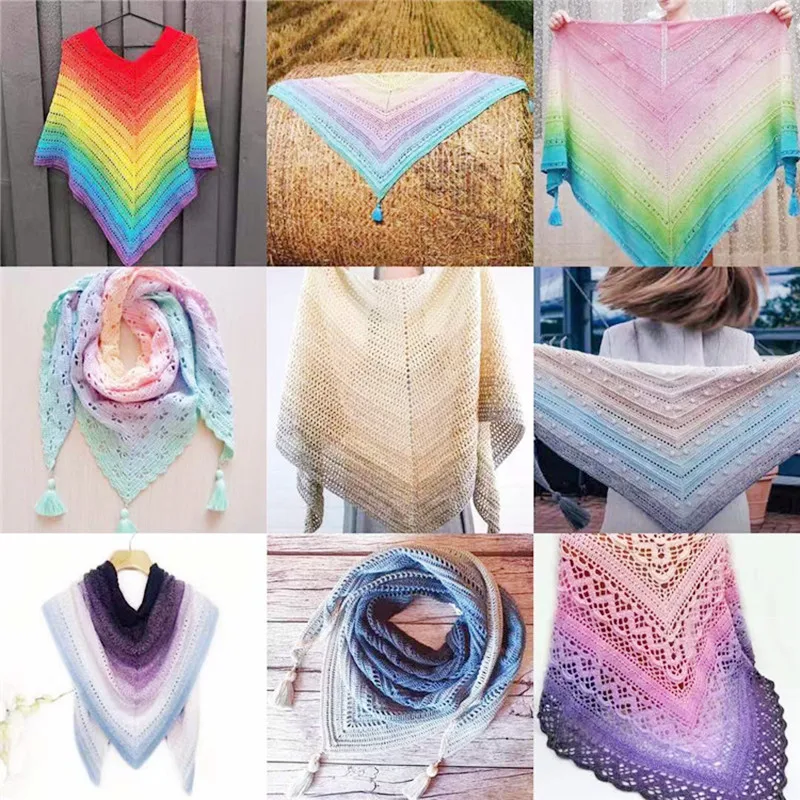 

4 Shares of Comfortable Wool Blend Yarn Clothing Sewing Yarn Hand-woven Scarves Hat Yarn Crochet Knitting Yarn Crochet Threads