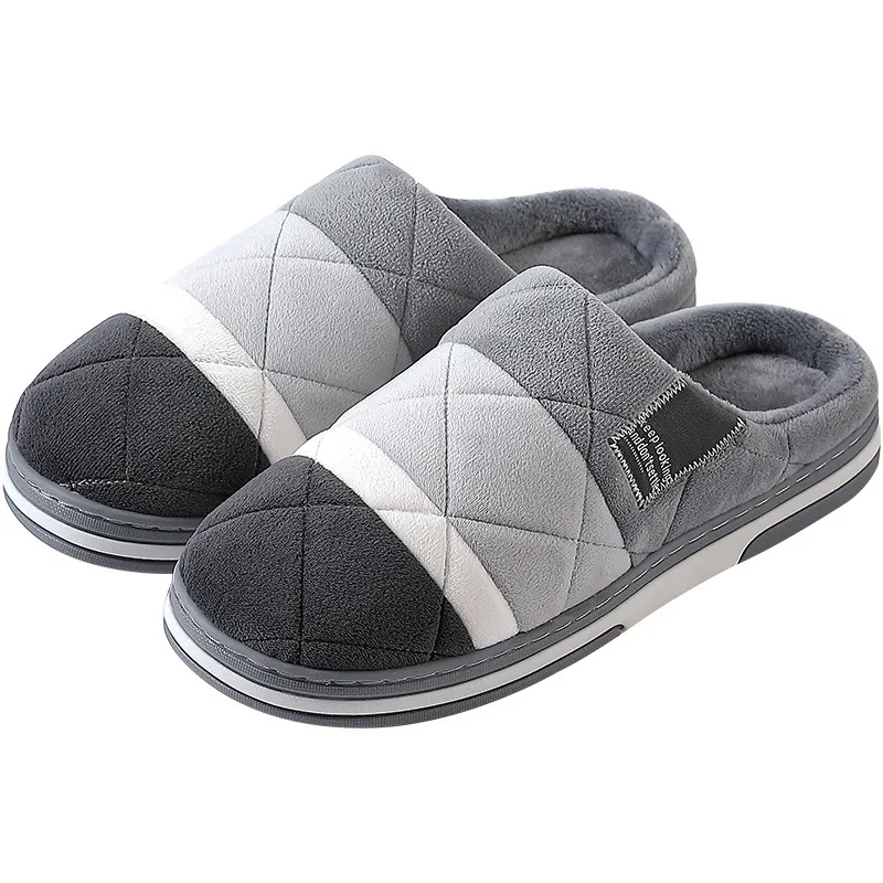Домашние тапочки для мужчин; Зимняя мужская обувь; Schoenen Mannen Buty Meskie Sloffen Pantoffels; короткие плюшевые тапочки; Chausson; меховые тапочки для влюбленных
