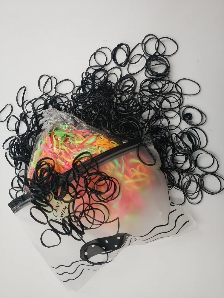 

1000 Pieces of Girls Candy-Colored Hair Accessories Nylon Rubber Band Kids Elastic Hair Ties Fixed Bands Childrens Headbands