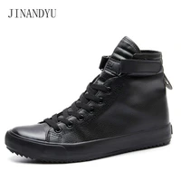 men elevator shoes height increasing 38cm black white high top sneakers men ankle boots flats leather shoes men trainers