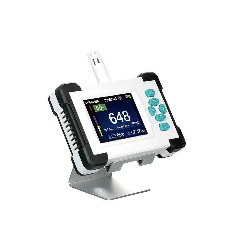 

CO2 Meter Carbon Dioxide Detector with Rechargeable Battery Tester for Carbon Dioxide Air Quality Monitor medidor co2 with Case