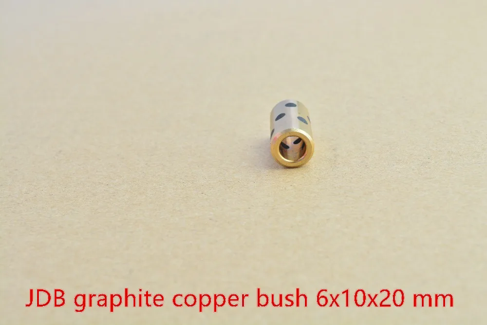 

Подшипник 6 мм x 10 мм x 20 мм, линейный графитовый медный набор, втулка для масла, самосмазывающаяся JDB 6x10x20, 1 шт.