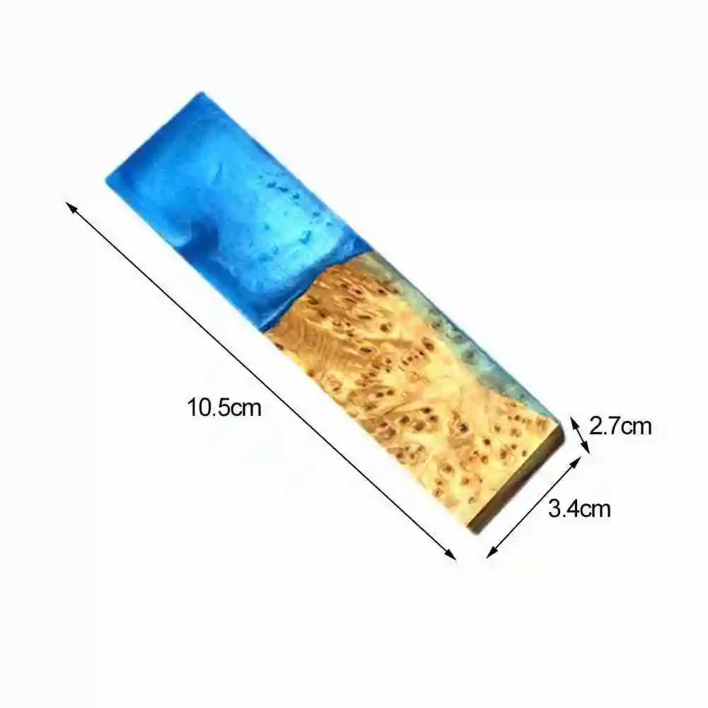 

1pc DIY Knife Handle Making Material Craft Supplies Resin Knife Handle Material Resin Mixed Burlap Wood Plate Material 105x34x27