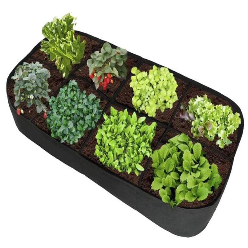 

Мешок для выращивания ткани, садовая кровать, прямоугольник, дышащий контейнер для посадки, горшок для растений, цветов и овощей