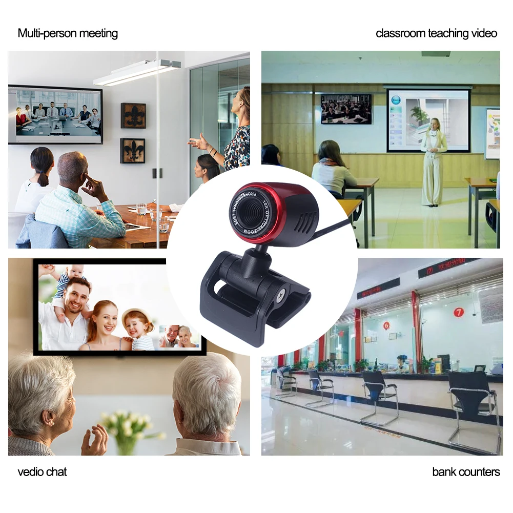 USB 2.0 Drive-free HD Computer Camera with Microphone Hd Conference Video Cd drive microphone for computer PC laptop | Безопасность и