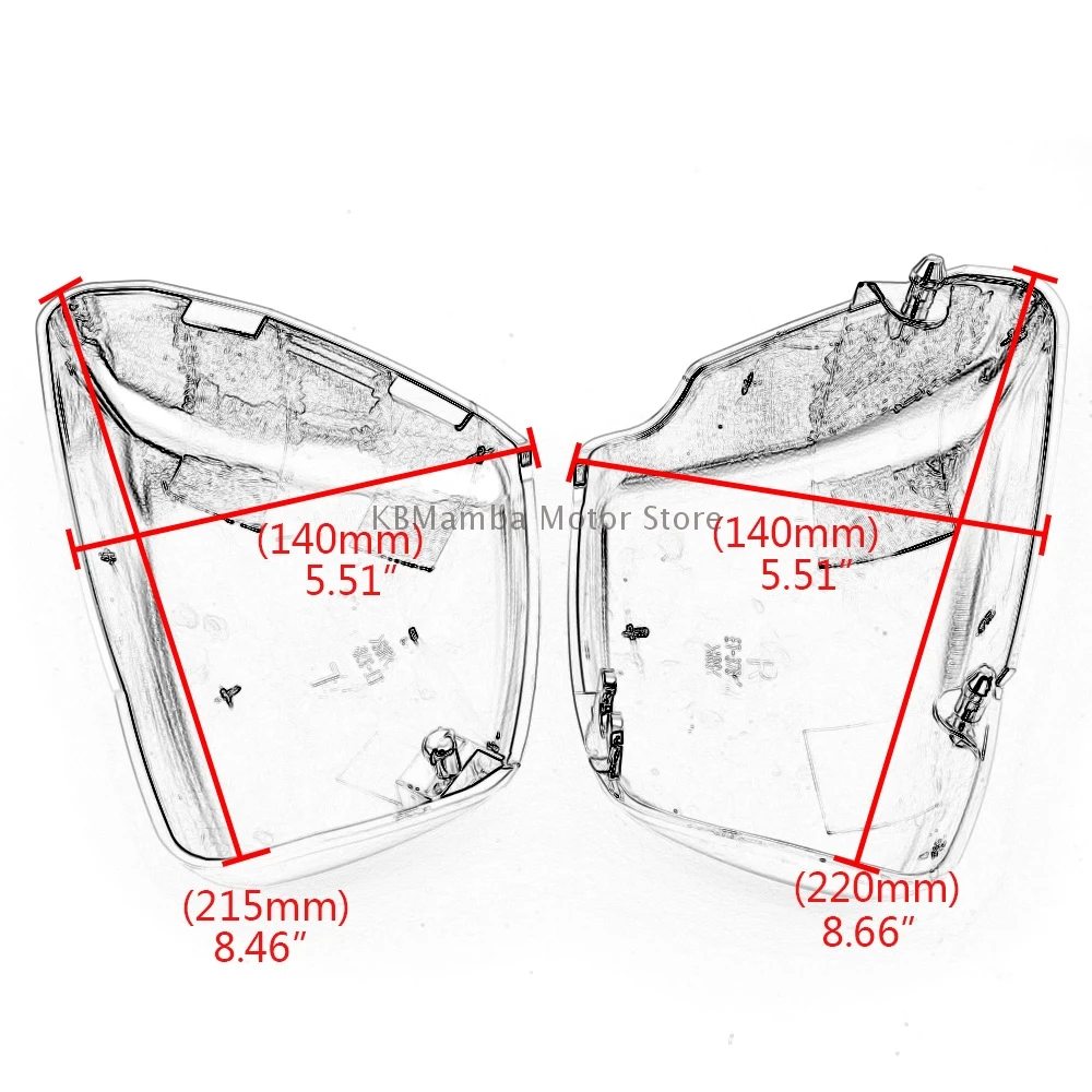 Боковой обтекатель для аккумулятора мотоцикла хромированный чехол Yamaha XV 700 750 1000