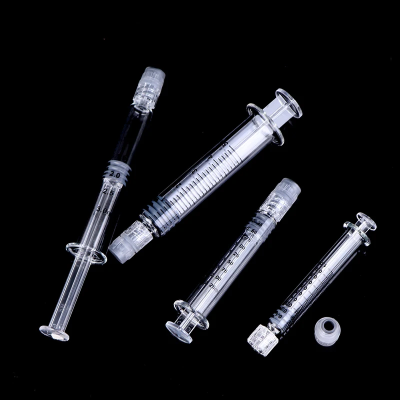 

Glass Syringe Luer Lock Syringe - Borosilicate Glass Prefillable Syringe - 1ml , 2.25ml, 3ml, 5ml optional Capacity