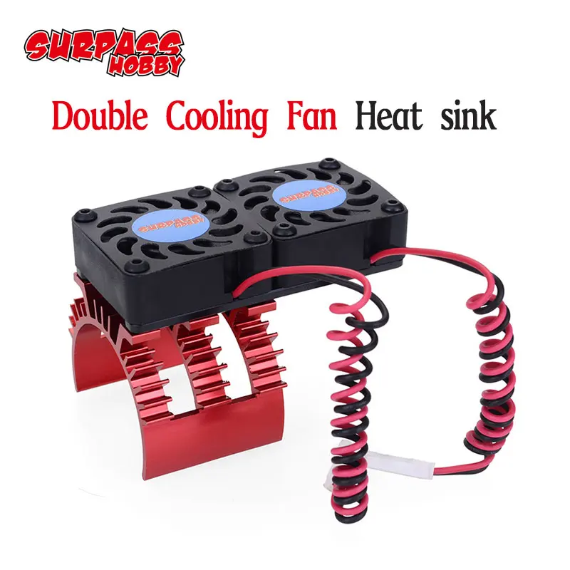 Вентилятор охлаждения с двойным двигателем 30 мм 21000 об/мин для 1/10 HSP RC автомобиля
