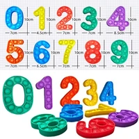 number shaped decompressing toy set montessori digital kit 0 9 numbers educational toys parent child interactive sensory toy