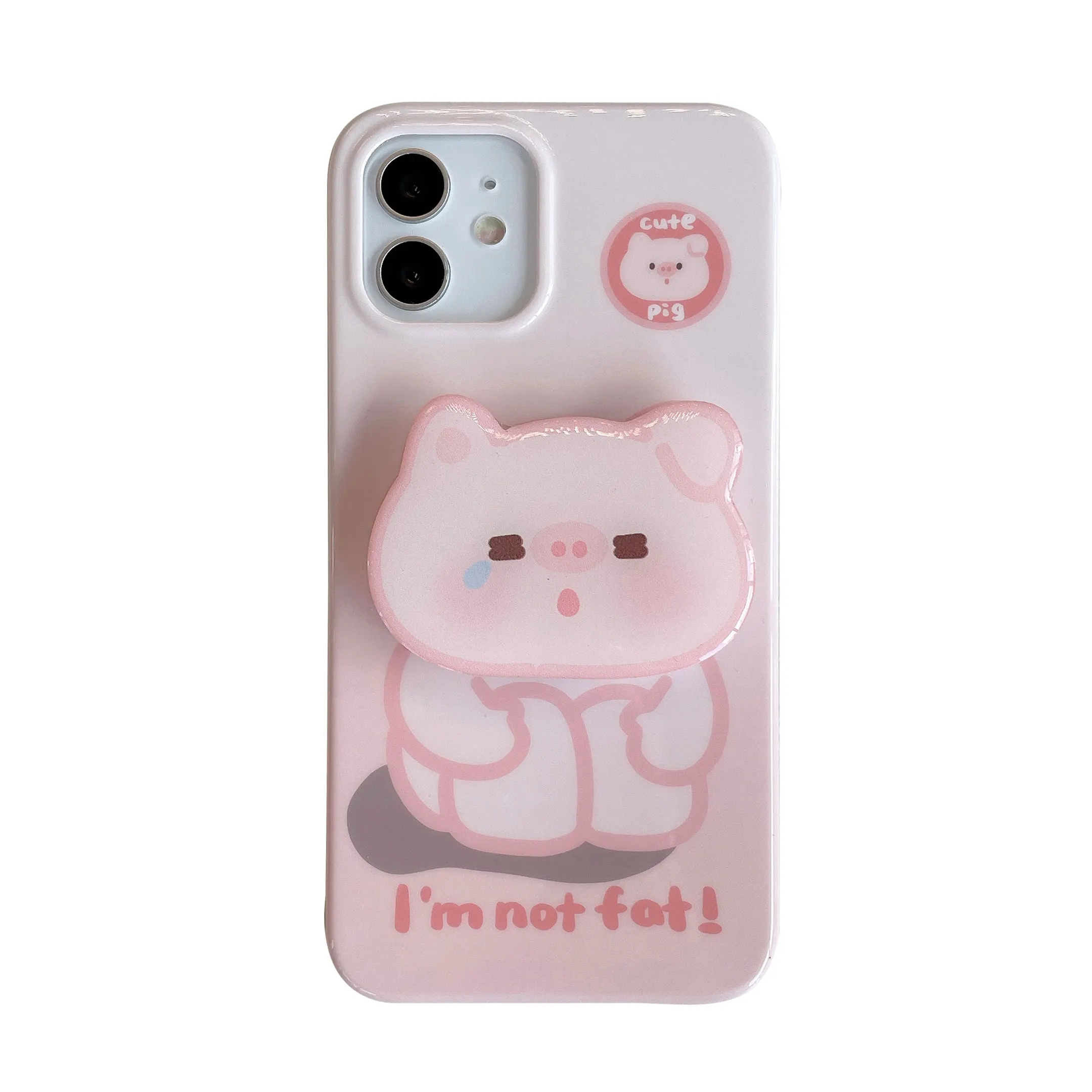 

Cute Pig Airbag Phone Holders For iPhone 12pro Max 11Pro For iPhoneX XR XsMax iPhone 6 6s i7 i8 2020 SE 7 8plus Pink Phone case