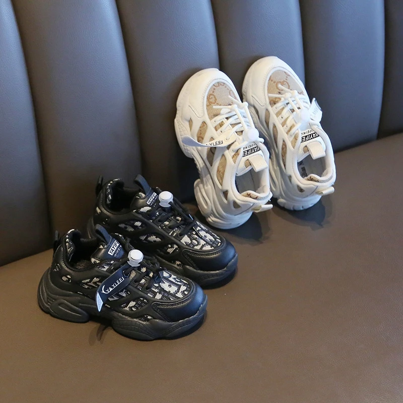

Children's Printed Sports Shoes Fashion Comfortable Father's Shoes Boys' and Girls' Casual Running Shoes Big Kids Shoes