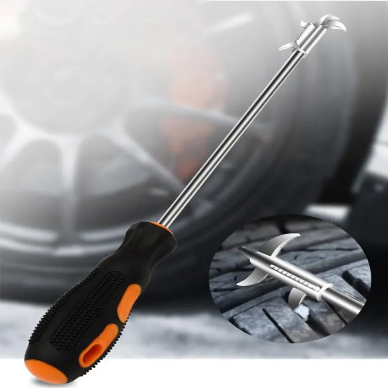

1Pc Auto Tire Steen Cleaner Groef Gebroken Steen Remover Tire Cleaning Haak Tire Cleaning Tool Auto-Styling Tire Stone Cleaner