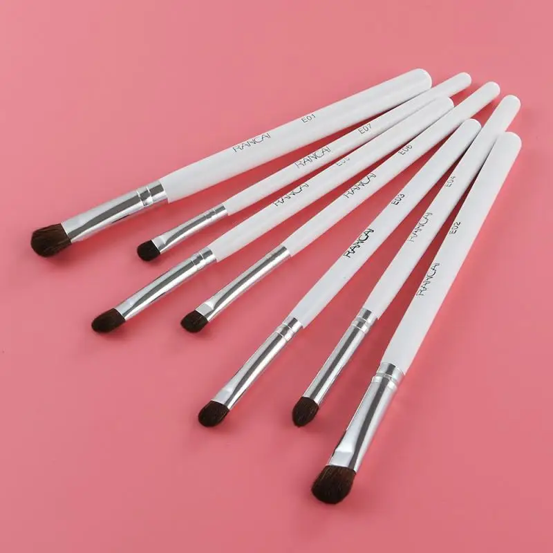 Набор кистей для макияжа 7 шт./компл. кисти теней 100% натуральные конские волосы с